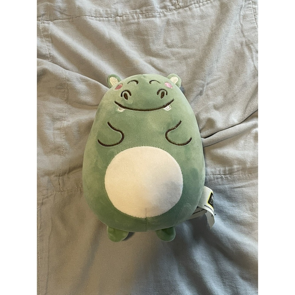 NEW Ideal Toys Direct Green Hippopotamus 8" Plush Stuffed Toy